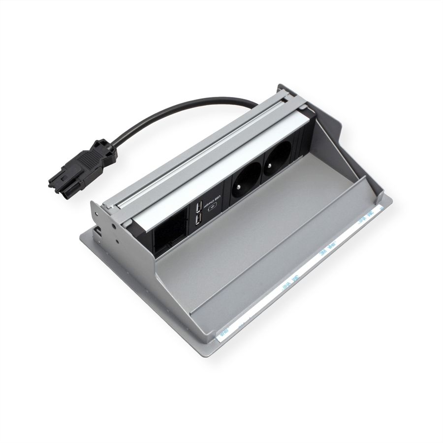 BACHMANN CONEO SET 2xUTE 1xUSB Charger 1xCM 0,2m GST18 weissaluminium