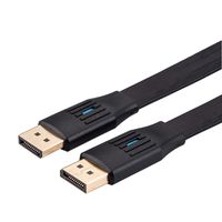 VALUE DisplayPort Kabel, v1.4, flach, DP ST/ST, schwarz, 1 m