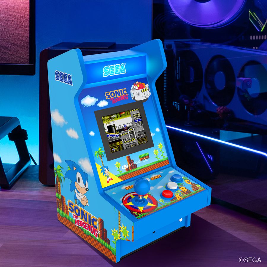 My Arcade Sonic the Hedgehog Mighty Player, Mini-Arcade, 4 Spiele, 3.5" Display