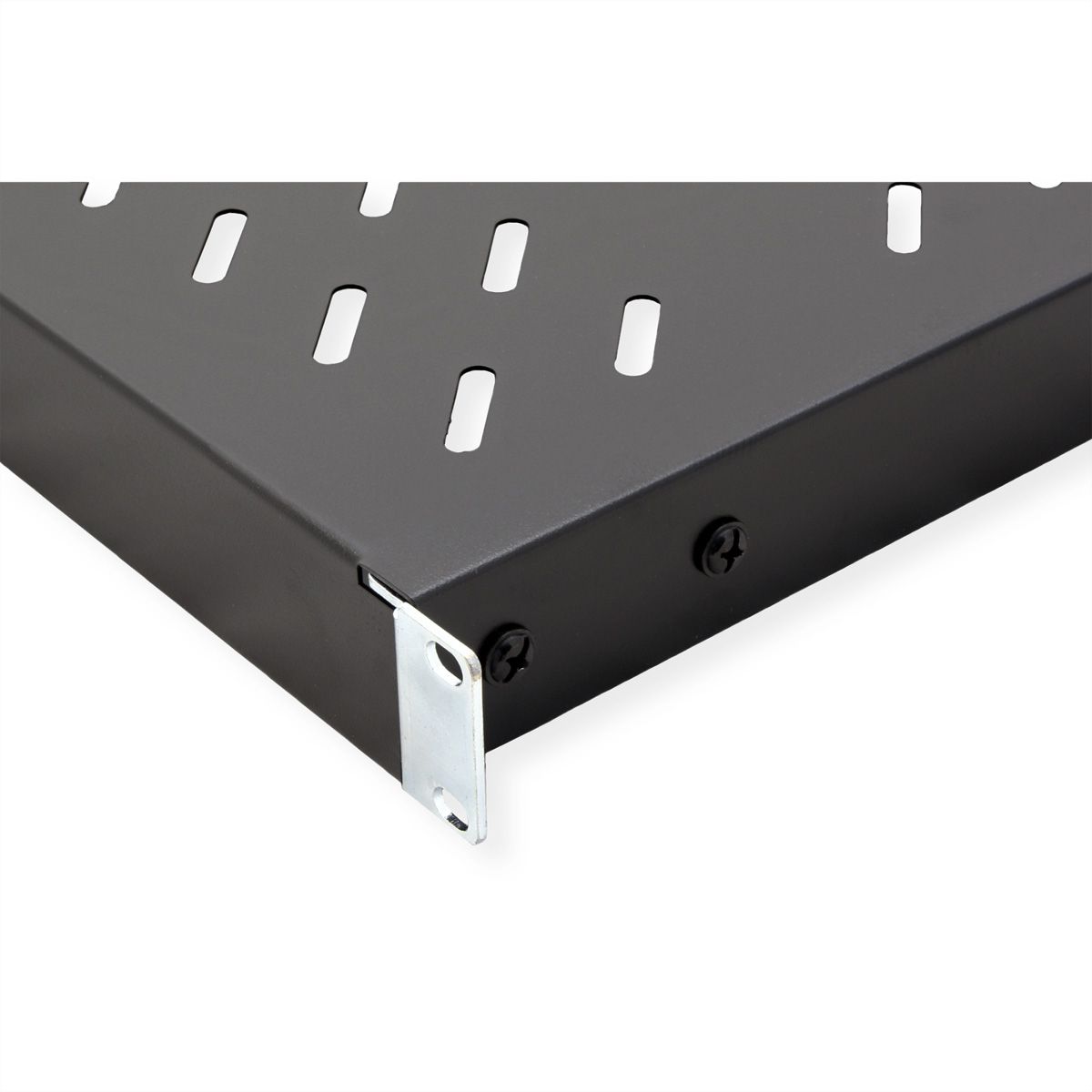 VALUE 19-Zoll-Fachboden 1HE tiefenvariabel, 440 x 568 mm, 50kg Traglast