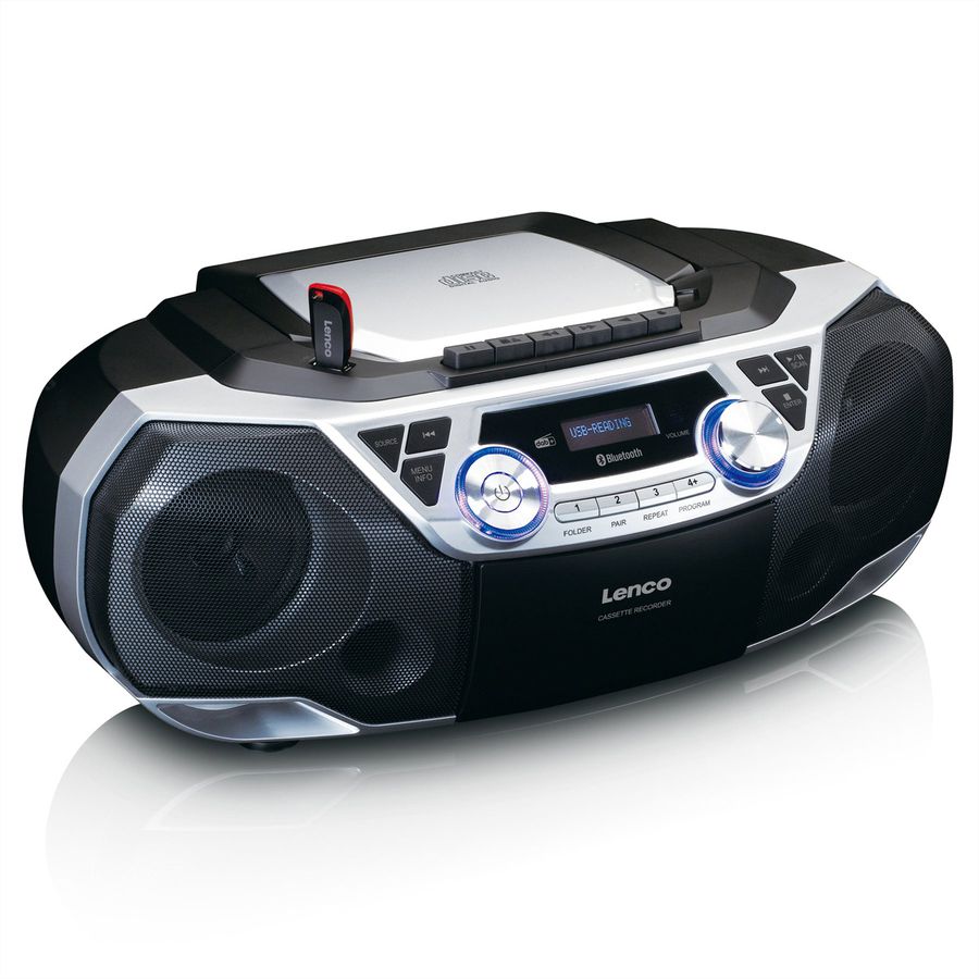 Lenco DAB+ Radio SCD-720, mit CD, USB, BT 5.0, DAB+, Kassette