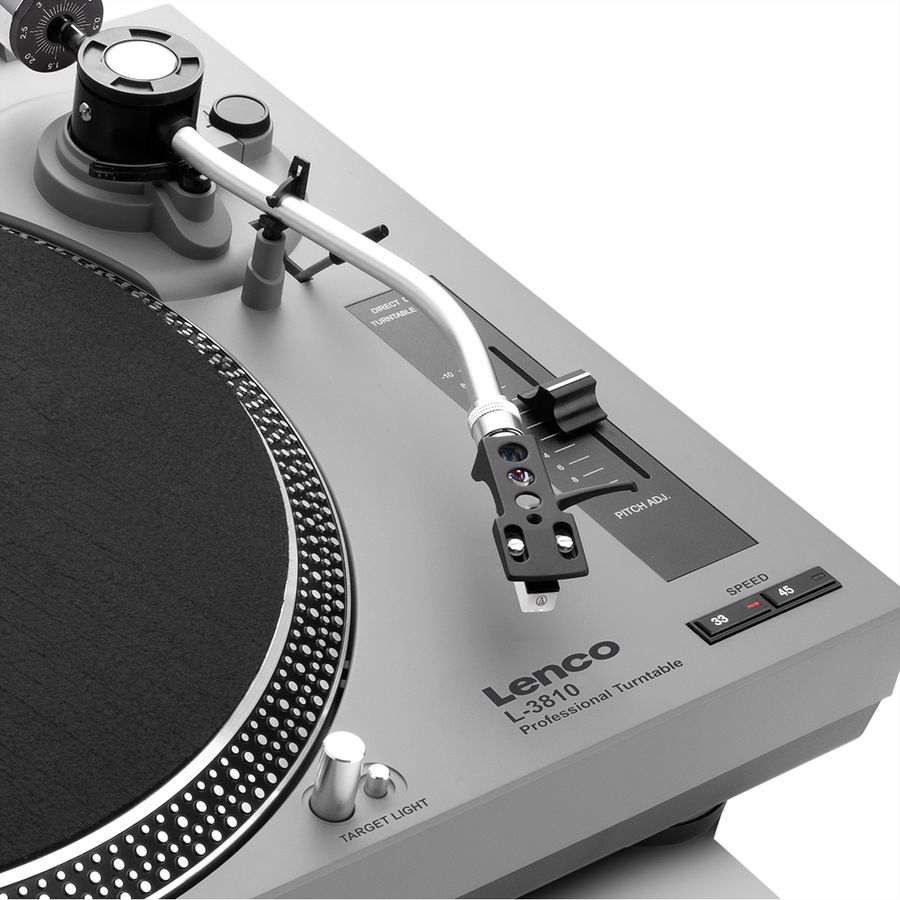 Lenco Platine vinyle L-3810GY, gris