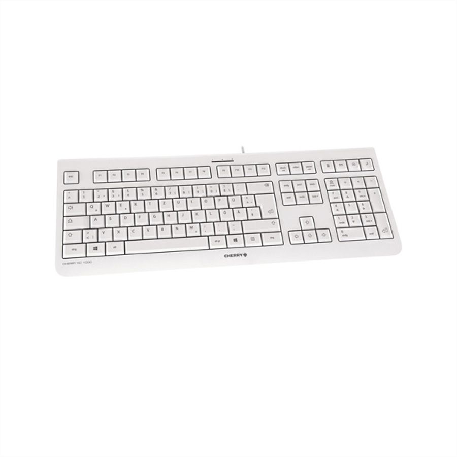 CHERRY Tastatur KC 1000, USB, hellgrau - COOL AG