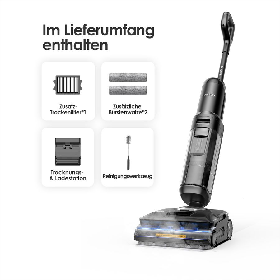 Tineco FLOOR ONE S7 Extensible Vapeur Plus, Aspirateur laveur