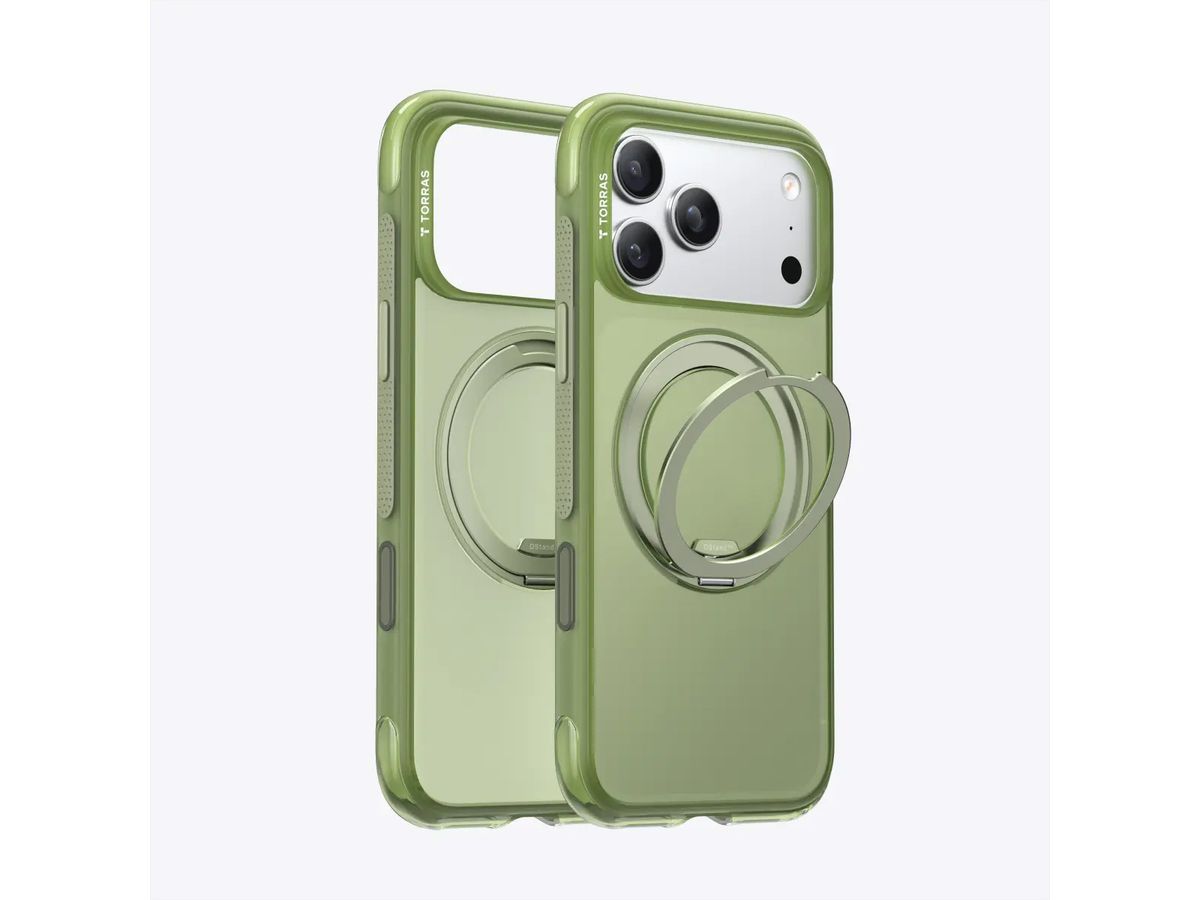 Torras Ostand O3 Air Case, iPhone 17 Pro, vert