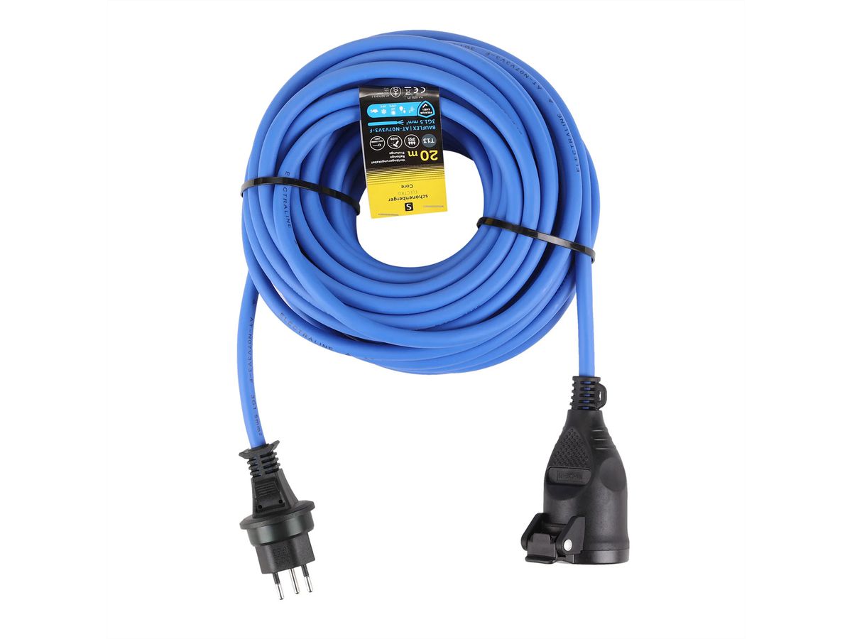 Verlängerungskabel T13 IP55 , 20m BAUFLEX N07V3V3-F 3G1.5mm2