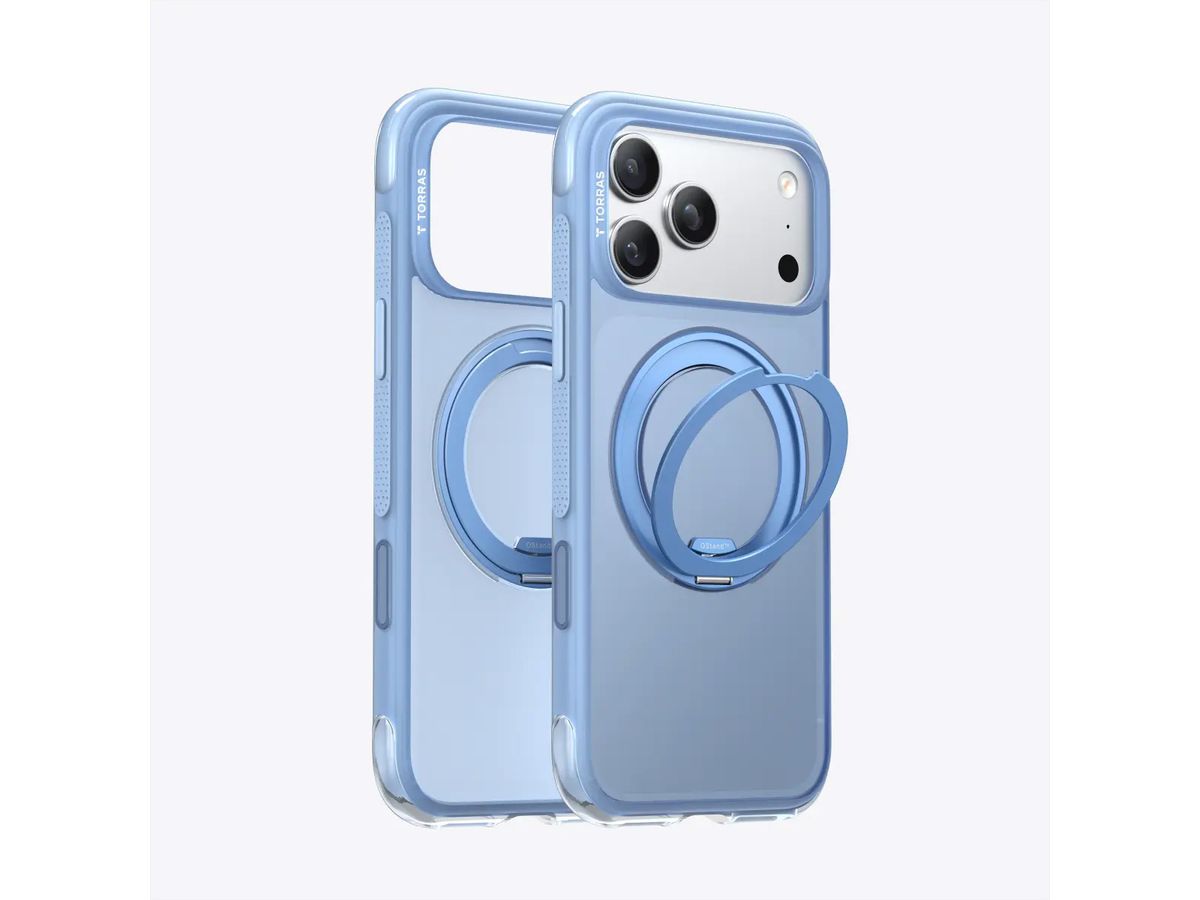 Torras Ostand O3 Air Case, iPhone 17 Pro Max, bleu