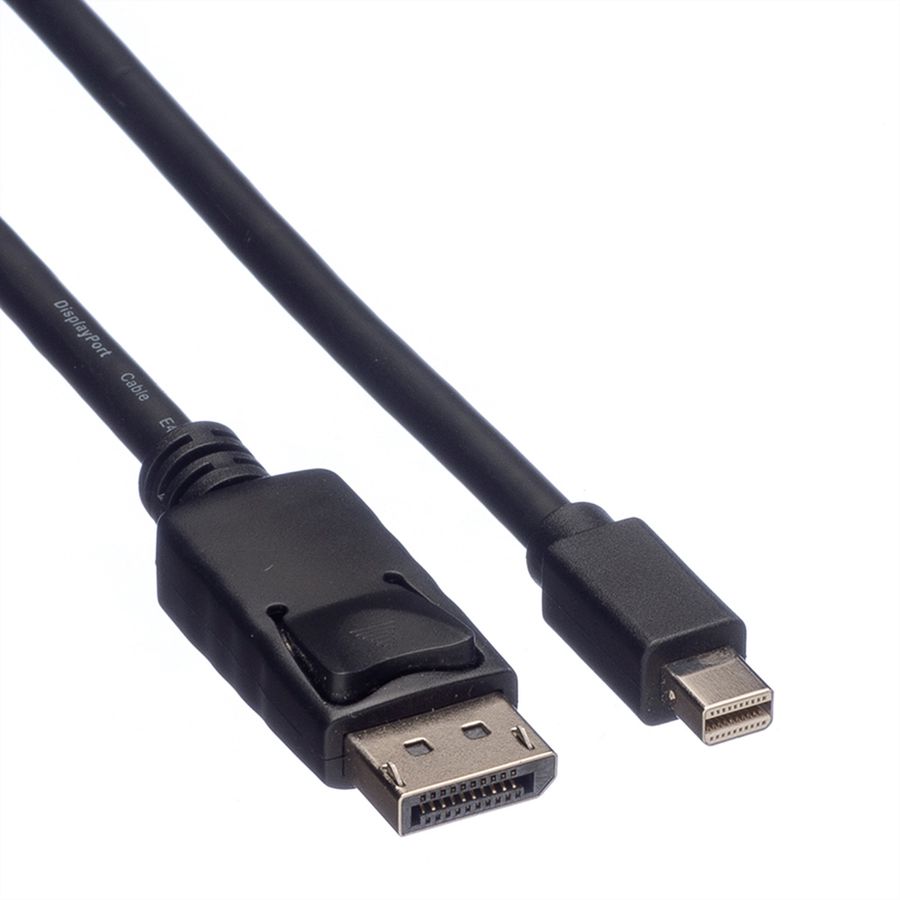 ROLINE DisplayPort Kabel, DP ST - Mini DP ST, schwarz, 2 m