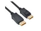 ROLINE DisplayPort Kabel, v2.1, 16K, DP ST - ST, schwarz, 1 m