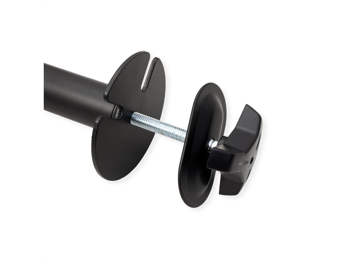 VALUE Schwerlast-LCD-Arm, Trägerstange, 4 Gelenke, Tischmontage, bis 20 kg