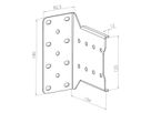 Hagor Wandadapter CPS - Single Rail, adapter for from wall installation