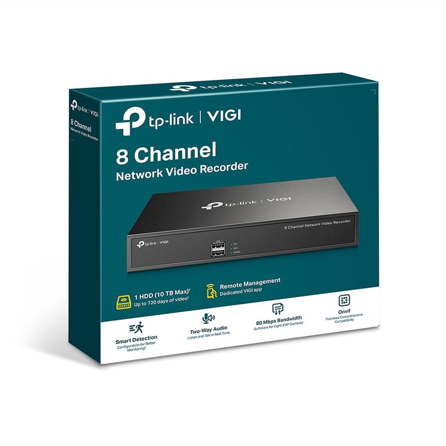 TP-Link NVR1008H NVR Netzwerk-Videorekorder 8-CH