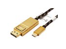 ROLINE GOLD Câble adaptateur USB-C - DisplayPort, v1.2, M/M, 1 m