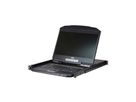 ATEN CL3108NX KVM-Switch, 18,5Zoll TFT, VGA, PS/2-USB, 8 Port, IT-Layout