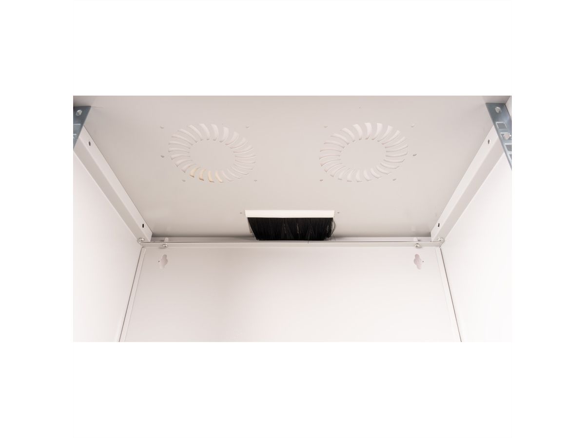 ROLINE 19" Boîtier mural Basic 9U, 540x400 LxP gris, EN KIT