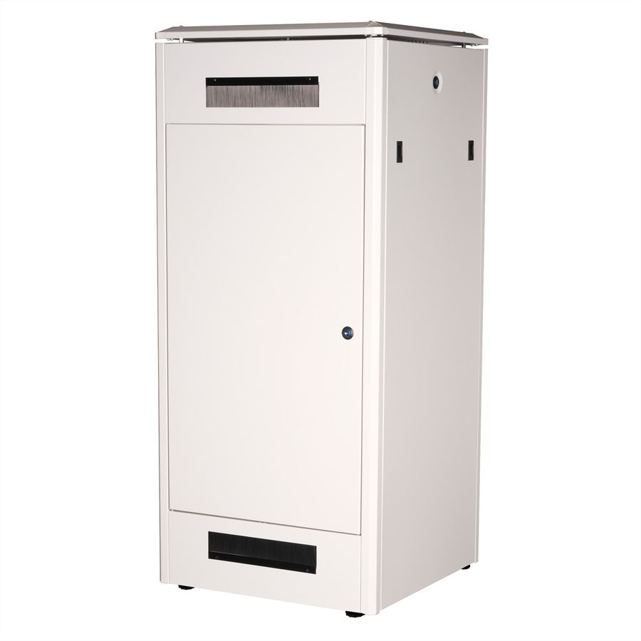 ROLINE 19-Zoll Netzwerkschrank Pro 26 HE, 600x600 BxT Glastür grau