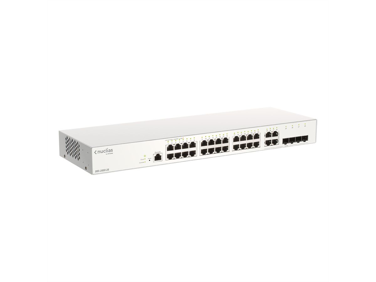 D-Link DBS-2000-28 Switch Gigabit 28 ports Nuclias Cloud Managed Layer2