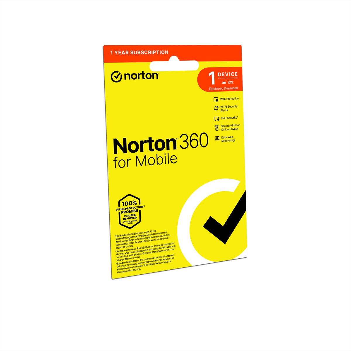 Norton 360 Mobile 1 Device, 12 Mois