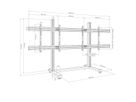 Hagor Mobiles Standsystem CPS Floorstand 2x 75-86"
