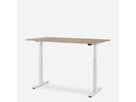 WRK21 Schreibtisch Smart 180 x 80 cm, Höhenverstellbar, Kendal Eiche / Weiss