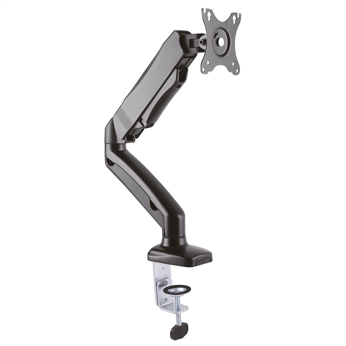 VALUE Support LCD, vérin à gaz, 5 articulations, fixation sur bureau, noir