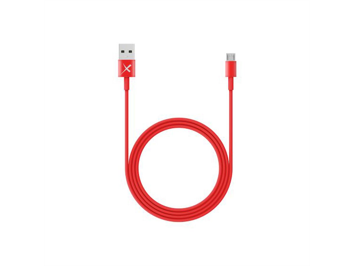 Xlayer Lightning to USB, 1m, rouge