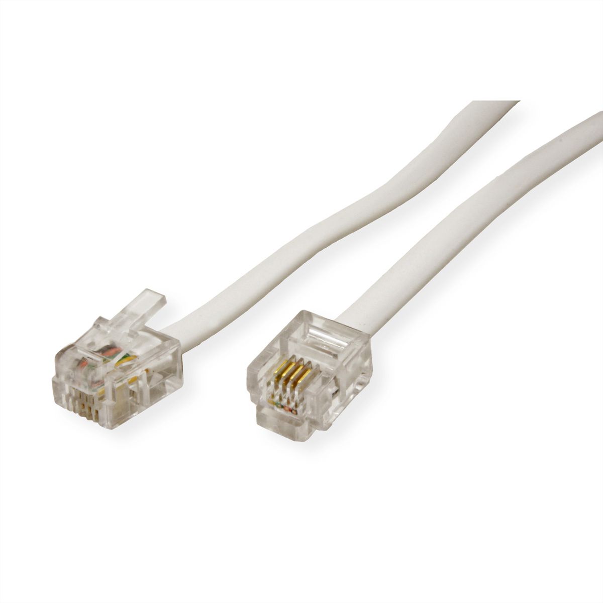 GENEREX Câble RJ12 6 pôles, 4 contacts, gris, 15 m