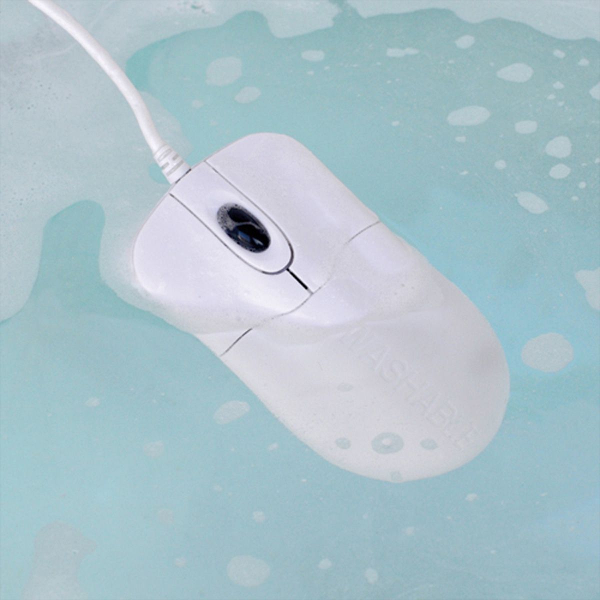 SEAL SHIELD Silver Storm STWM042, Souris USB blanche étanche et antimicrobienne