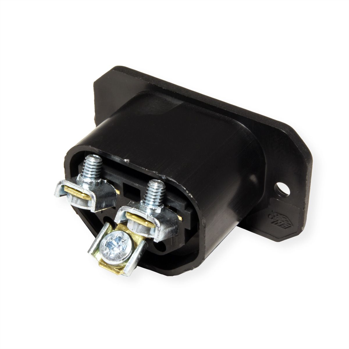 BACHMANN Kaltgerätedose IEC320 C13, mit Schraubanschlüssen schwarz