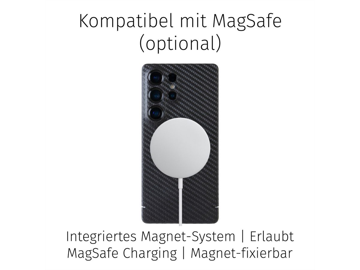 Filono Carbon Case Samsung S26 Ultra, MagSafe kompatibel, carbon