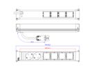BACHMANN POWER FRAME Large 2x contact de protection 4x ABD