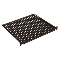 CONTEG 19"-Geräteträger schwarz 1 HE, 435 x 350 mm, max. 15kg