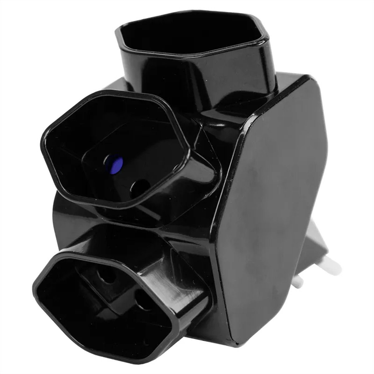 Steffen Adaptateur multiple 3 prises T13, en forme d'étoile, noir