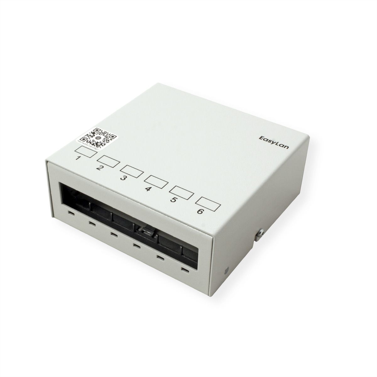EasyLan panneau vide, pour 6x Keystone, RAL7035