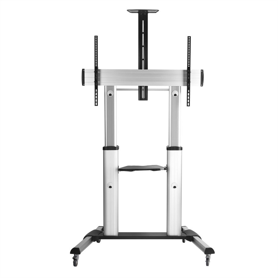 ROLINE LCD-/TV-Rollständer, 60-100 Zoll, bis 100 kg, silberfarben