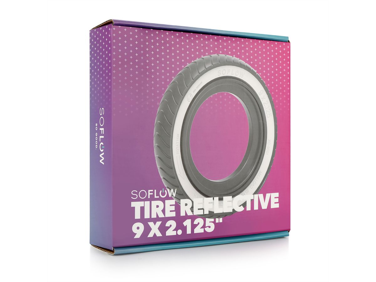 SoFlow Reifen reflective, 9 X 2.125", SO ONE/ONE+/ONE LITE/PRO