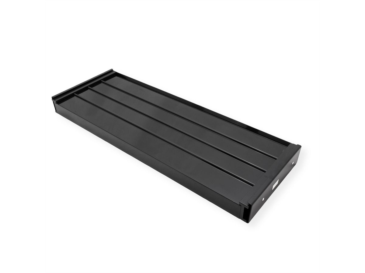 VALUE Tiroir sous bureau ultra-mince, grand modèle, noir