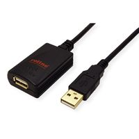 ROLINE Rallonge USB 2.0, noir, 5 m