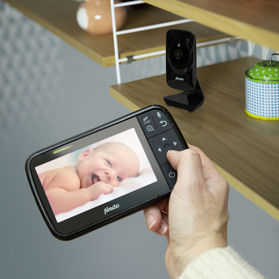 Alecto Babyphone DVM149 avec caméra, écran couleur 4.3", noir