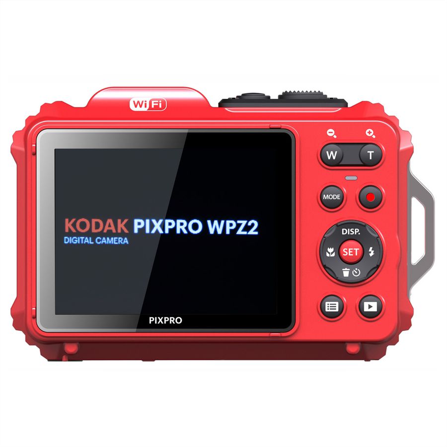 Kodak Unterwasserkamera WPZ2, rot, 4x opt. Zoom, 15m, 16MP, WiFi, HD Video