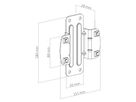 Hagor Adaptateur CPS - Rail adapter, for wall mounting, noir