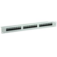 VALUE Panneau de brassage non blindé 19" Cat.6 (Classe E), 24 ports, gris
