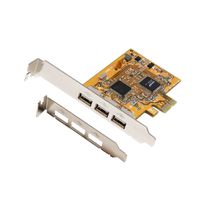EXSYS EX-11053 USB 2.0 PCIe Karte mit 3 Ports