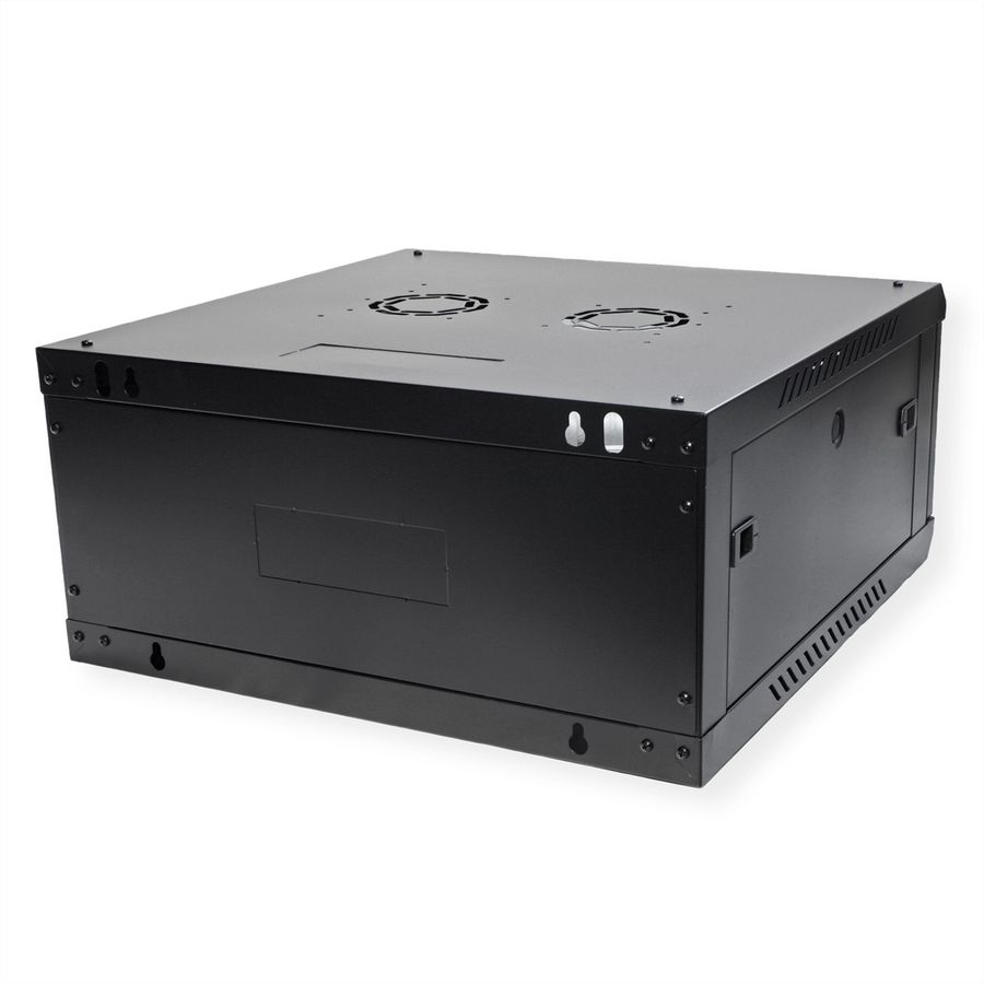 ROLINE 19-Zoll Wandgehäuse Basic Plus 4HE, 600x600 BxT schwarz