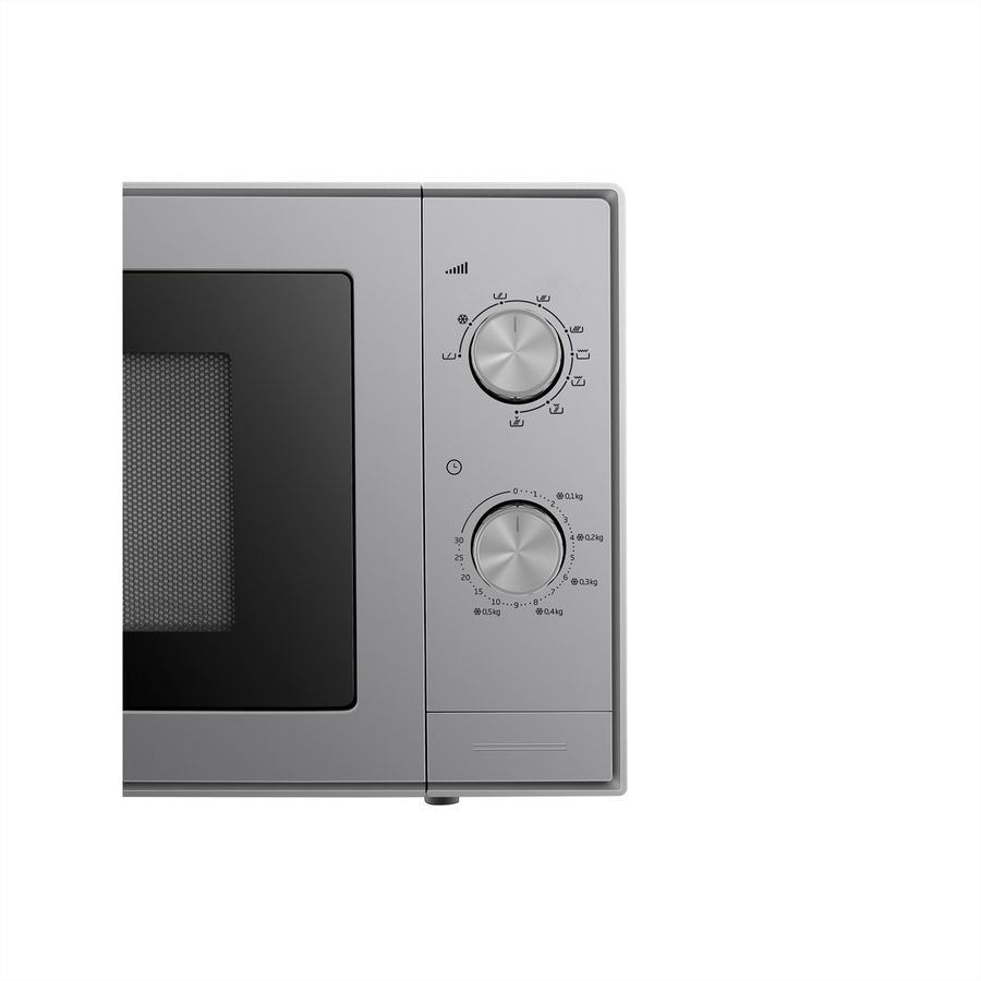 Beko Mikrowelle mit Grill MGC20CH, 20l, 900W, Silber