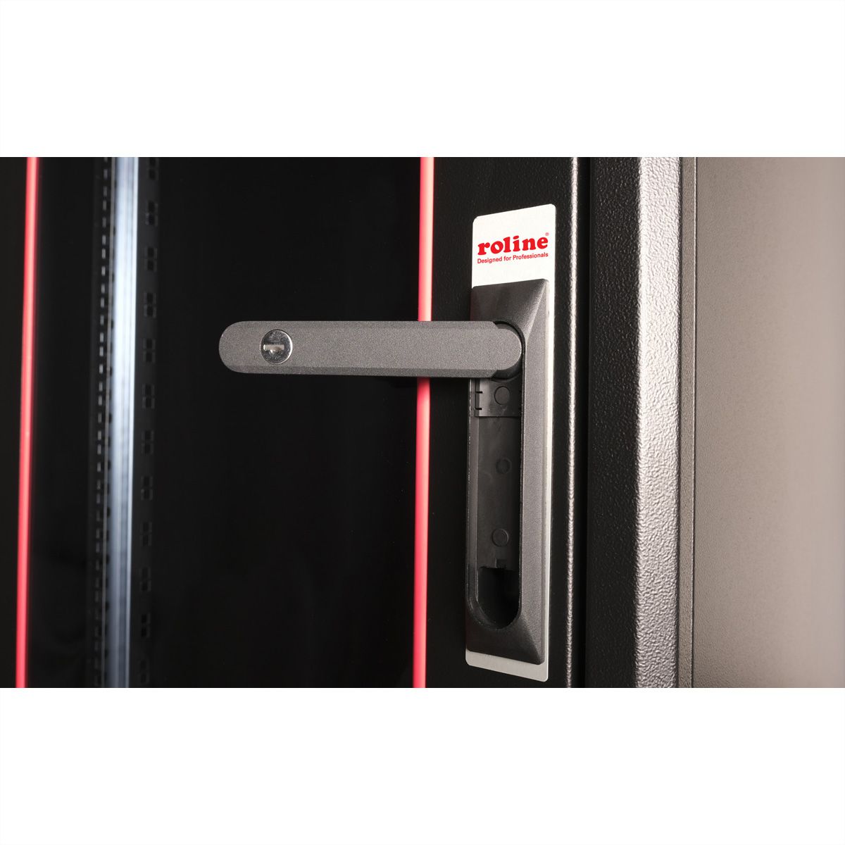 ROLINE 19-Zoll Netzwerkschrank Basic 22 HE, 600x800 BxT Glastür schwarz