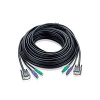 ATEN 2L-1010P/C KVM VGA Anschlusskabel, schwarz, 20 m