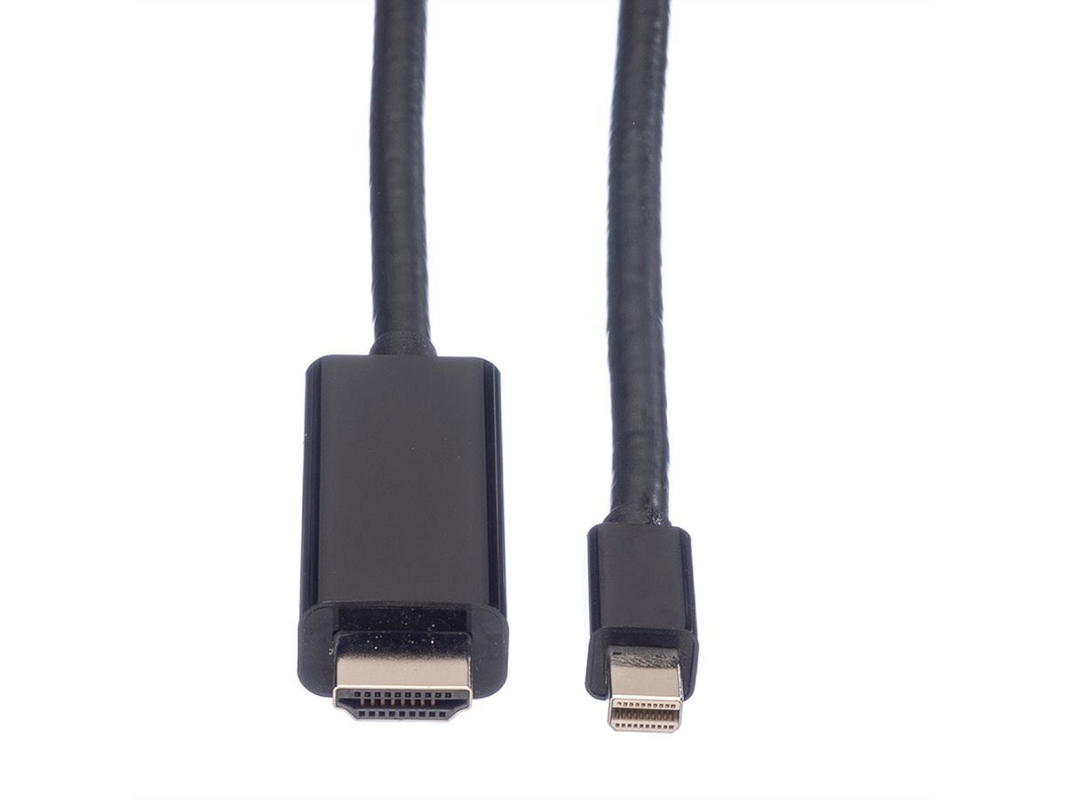 VALUE Mini DisplayPort Câble, Mini DP - UHDTV, M/M, noir, 3 m