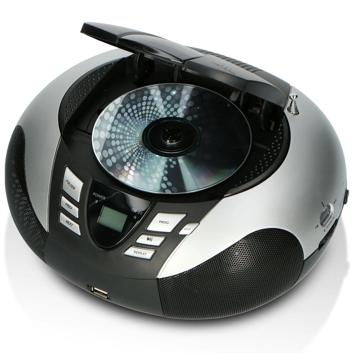 Lenco Boombox SCD-37 USB argent