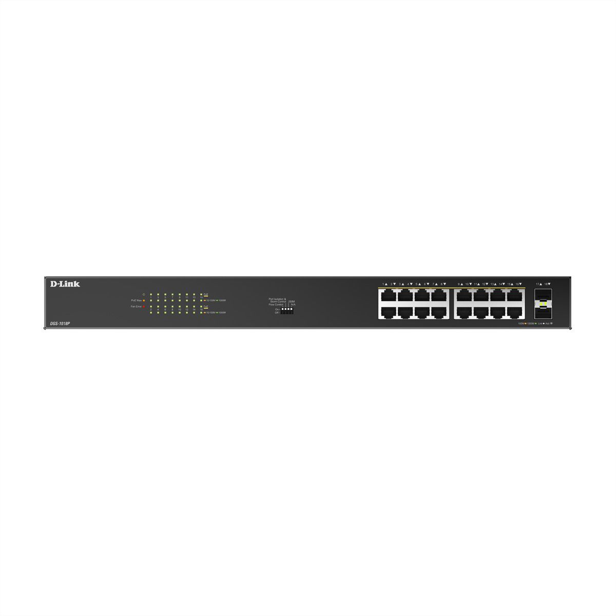 D-LINK DGS-1018P/E Switch 18 ports PoE+